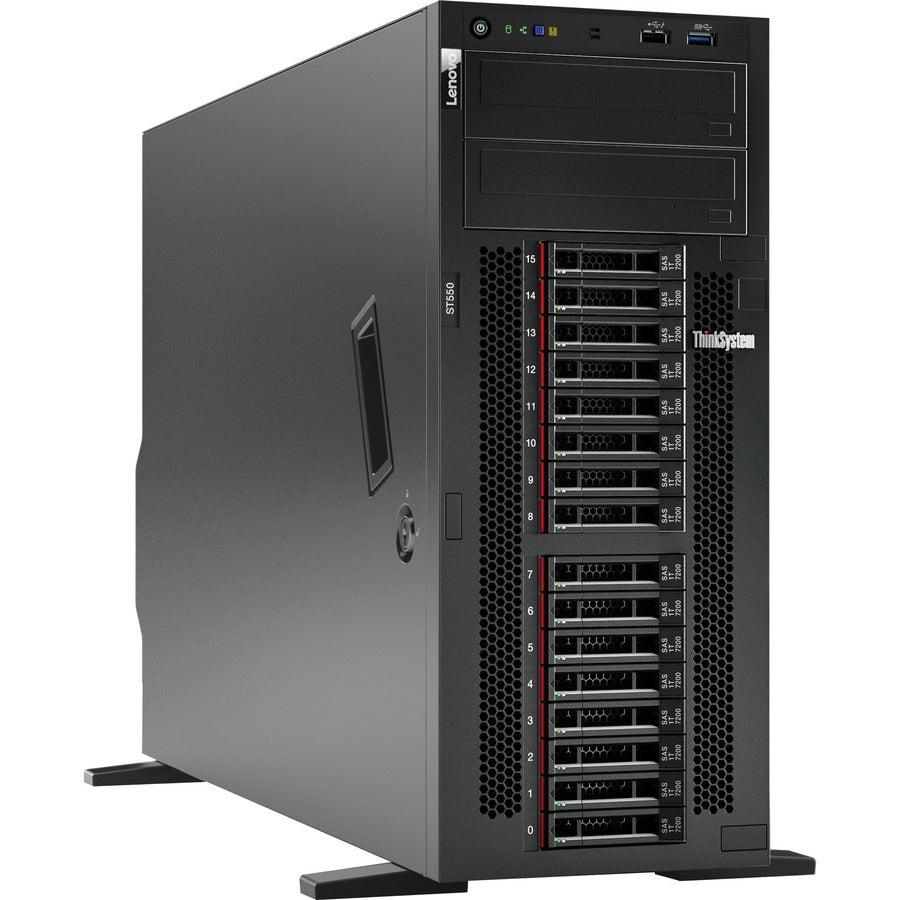 Lenovo ThinkSystem ST550 7X10A0ELNA 4U Tower Server - 1 x Intel Xeon Silver 4208 2.10 GHz - 32 GB RAM - 12Gb/s SAS, Serial ATA/600 Controller 7X10A0ELNA