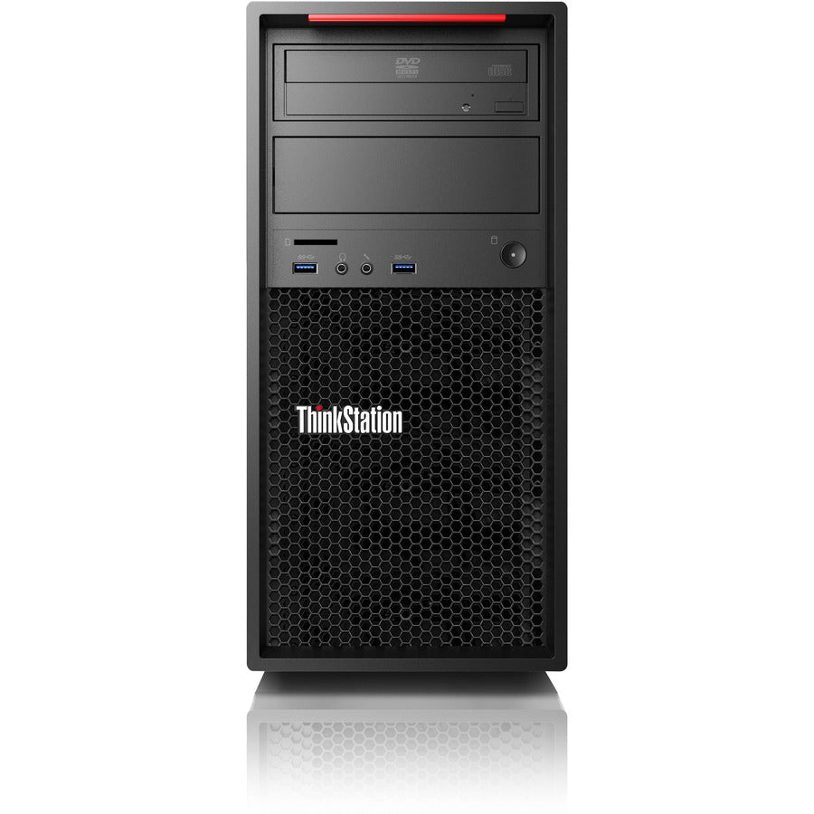 Lenovo ThinkStation P310 30AT000DUS Workstation - 1 x Intel Core i3 Dual-core (2 Core) i3-6100 6th Gen 3.70 GHz - 4 GB DDR4 SDRAM RAM - 1 TB HDD - Tower - Raven Black 30AT000DUS