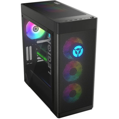 Ordinateur de bureau de jeu Lenovo Legion T7 34IAZ7 90S10008US - Intel Core i9 12e génération i9-12900K Hexadéca-core (16 cœurs) 3,20 GHz - 64 Go RAM DDR5 SDRAM - Disque dur 1 To - SSD M.2 PCI Express NVMe 4.0 x4 1 To - Tour - Noir 90S10008US