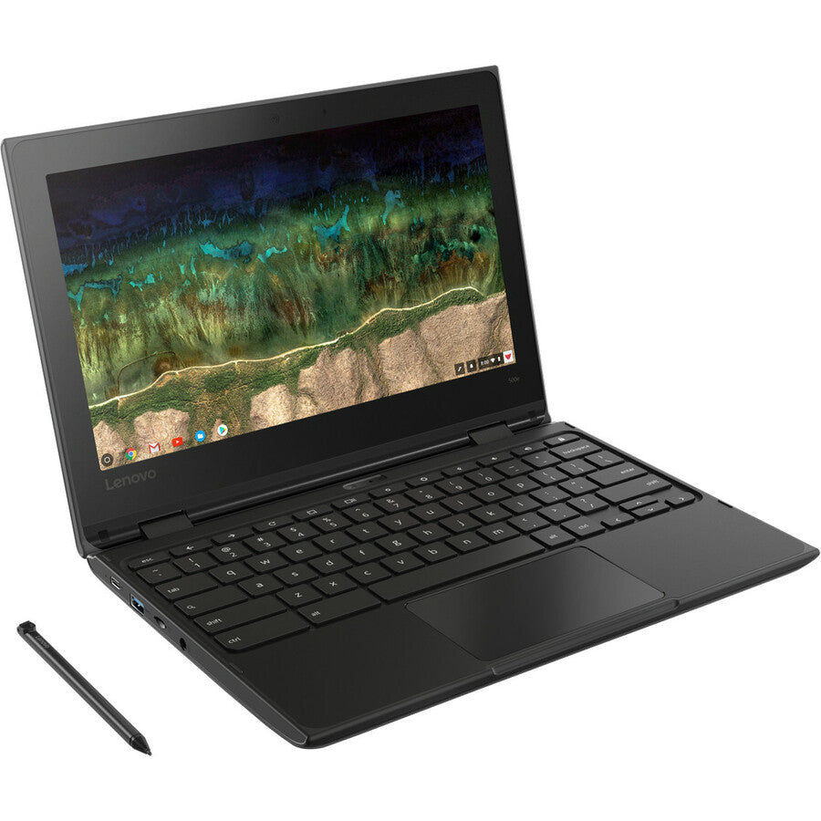 Lenovo 500e Chromebook 81ES000ACF Chromebook 2 en 1 tactile 11,6" - 1366 x 768 - Intel Celeron N3450 Quad-core (4 Core) 1,10 GHz - 4 Go de RAM totale - 32 Go de mémoire flash - Noir 81ES000ACF