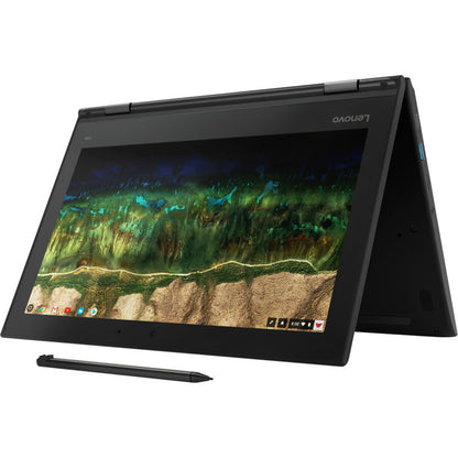 Lenovo 500e Chromebook 81ES000ACF Chromebook 2 en 1 tactile 11,6" - 1366 x 768 - Intel Celeron N3450 Quad-core (4 Core) 1,10 GHz - 4 Go de RAM totale - 32 Go de mémoire flash - Noir 81ES000ACF