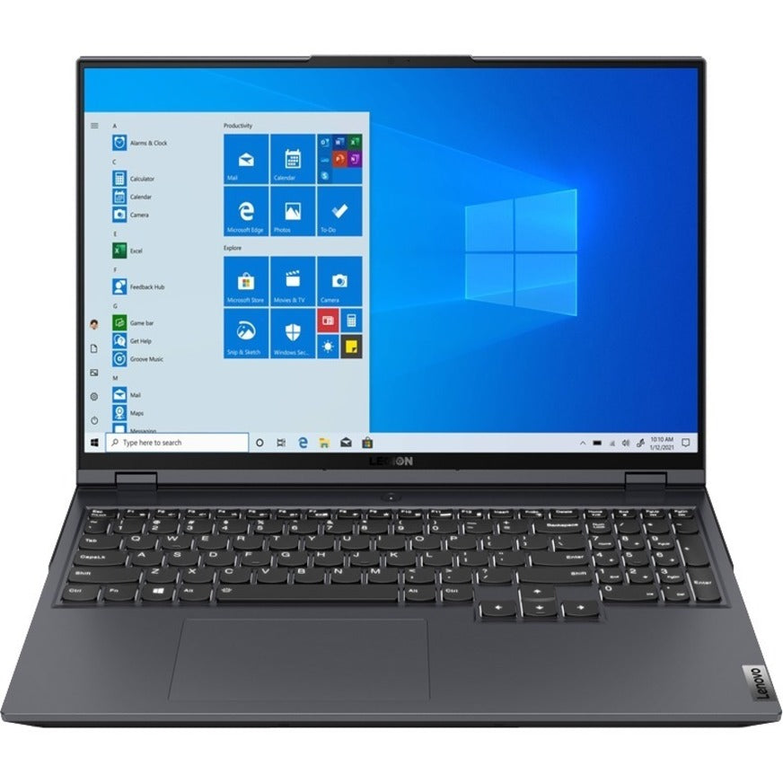 Ordinateur portable de jeu Lenovo Legion 5 Pro 16ITH6H 82JD0060US 16" - HD - 1366 x 768 - Intel Core i7 11e génération i7-11800H Octa-core (8 cœurs) 2,30 GHz - 32 Go de RAM totale - SSD 2 To - Gris orage, noir 82JD0060US