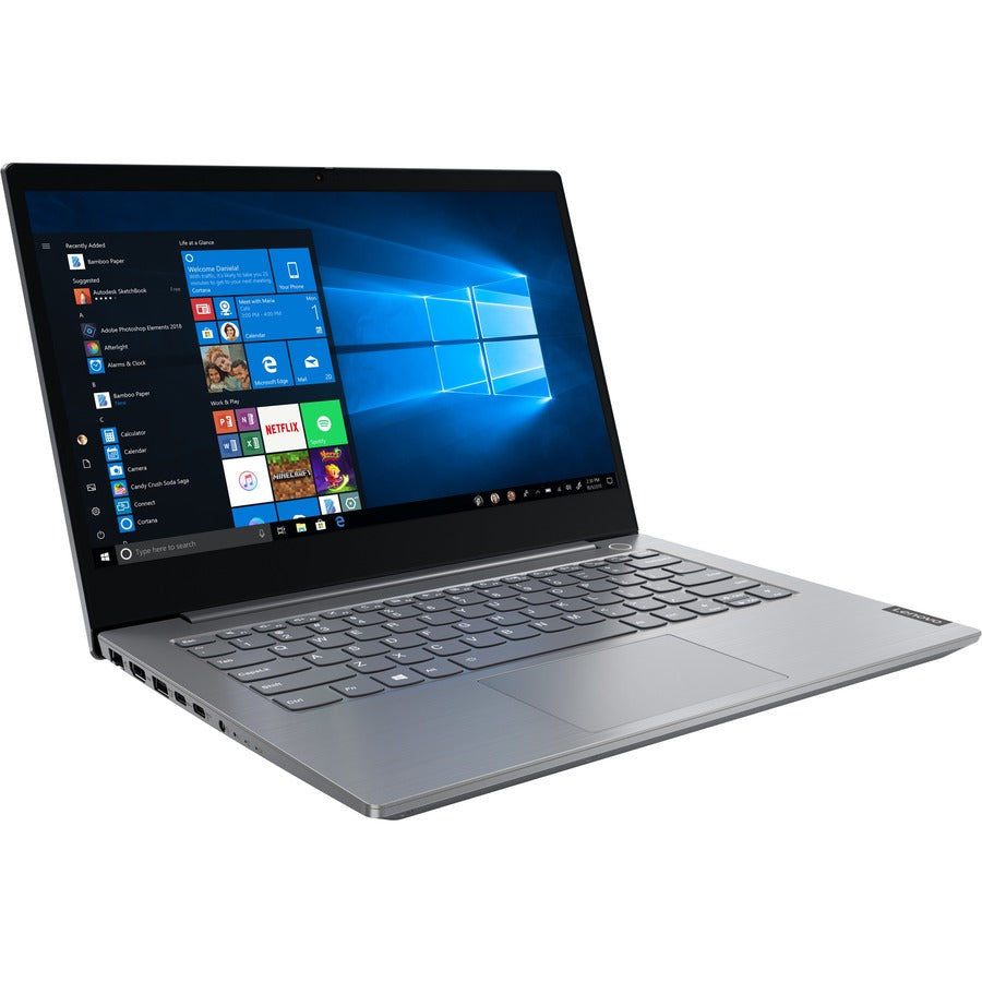 Ordinateur portable Lenovo ThinkBook 14-IIL 20SL0015US 14" - Full HD - 1920 x 1080 - Intel Core i5 10e génération i5-1035G1 Quad-core (4 cœurs) 1 GHz - 8 Go de RAM totale - SSD 256 Go - Gris minéral 20SL0015US