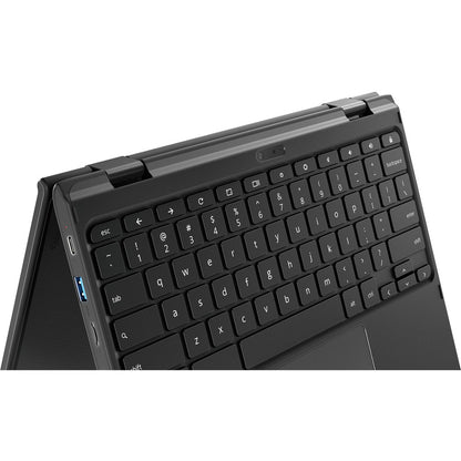 Lenovo 500e Chromebook 2e génération 81MC004WUS Chromebook convertible 2 en 1 à écran tactile 11,6" - HD - 1366 x 768 - Intel Celeron N4120 Quad-core (4 cœurs) 1,10 GHz - 4 Go de RAM totale - 32 Go de mémoire flash - Gris 81MC004WUS
