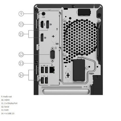 Ordinateur de bureau Lenovo ThinkCentre M70t 11DA0010US - Intel Core i3 10e génération i3-10100 Quad-core (4 cœurs) 3,60 GHz - 8 Go de RAM DDR4 SDRAM - 128 Go SSD - Tour 11DA0010US