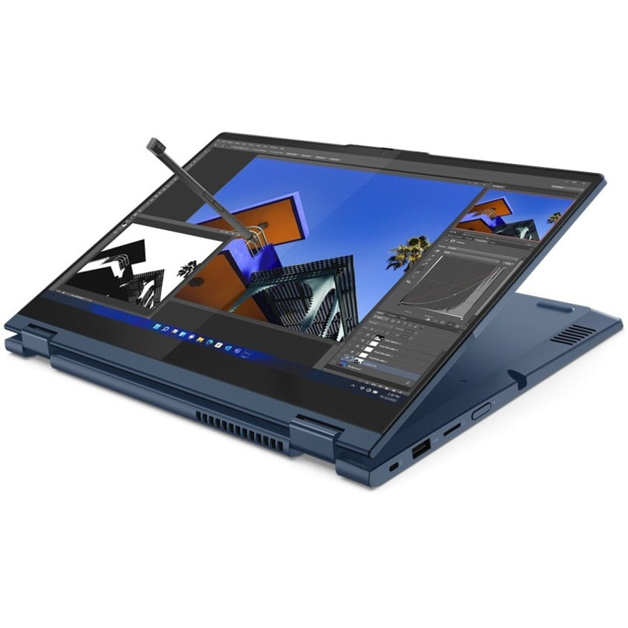 Ordinateur portable Lenovo ThinkBook 14s Yoga G2 IAP 21DM0017US Écran tactile 14" - Full HD - 1920 x 1080 - Intel Core i7 12e génération i7-1255U 3,50 GHz - 16 Go de RAM totale - 512 Go de SSD - Gris minéral 21DM0017US