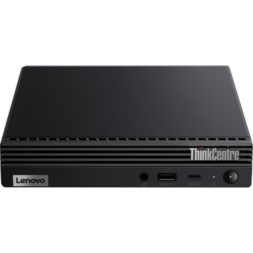 Ordinateur de bureau Lenovo ThinkCentre M70q 11DT00FWUS - Intel Core i3 10e génération i3-10300T Quad-core (4 cœurs) 3 GHz - 8 Go de RAM DDR4 SDRAM - 128 Go SSD M.2 PCI Express NVMe 3.0 x2 - Minuscule - Noir 11DT00FWUS