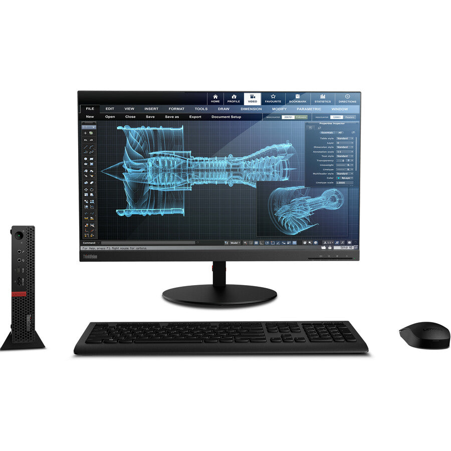 Lenovo ThinkStation P330 30CF000GUS Workstation - 1 x Intel Hexa-core (6 Core) i5-8400T 1.70 GHz - 8 GB DDR4 SDRAM RAM - 256 GB SSD - Tiny 30CF000GUS