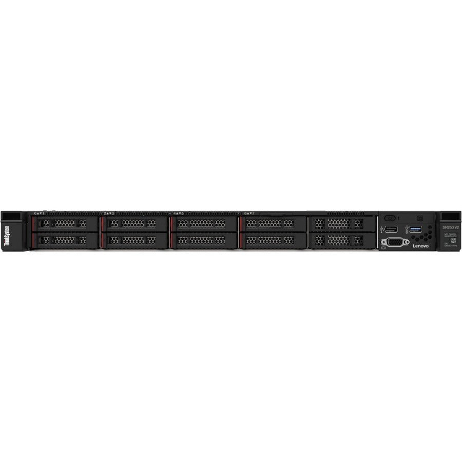 Lenovo ThinkSystem SR250 V2 7D7QA01ZNA 1U Rack Server - 1 x Intel Xeon E-2334 3.40 GHz - 16 GB RAM - Serial ATA Controller 7D7QA01ZNA