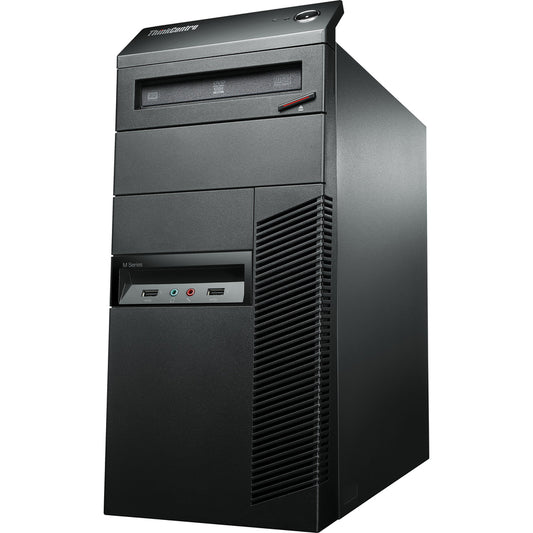 Ordinateur de bureau Lenovo ThinkCentre M92p 3228A1U - Intel Core i7 3e génération i7-3770 Quad-core (4 cœurs) 3,40 GHz - 4 Go de RAM DDR3 SDRAM - Disque dur 500 Go - Tour - Noir professionnel 3228A1U