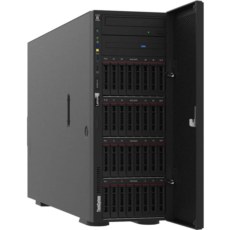Lenovo ThinkSystem ST650 V2 7Z74A02LNA 4U Tower Server - 1 x Intel Xeon Silver 4314 2.40 GHz - 32 GB RAM - Serial ATA/600 Controller 7Z74A02LNA