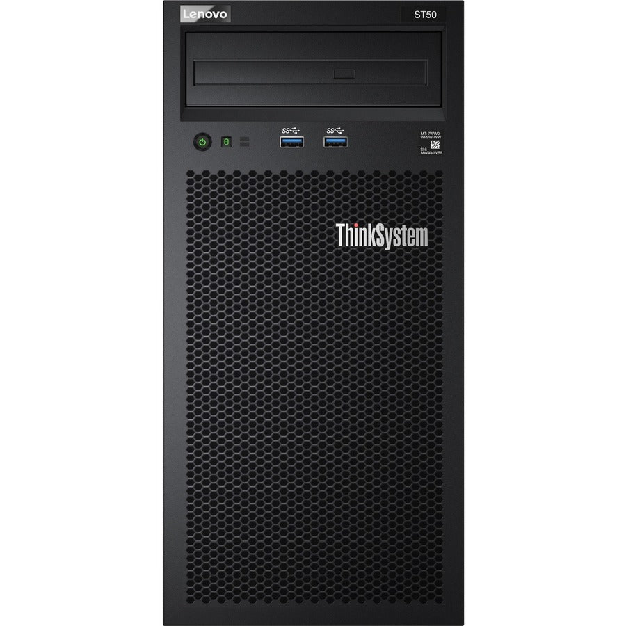 Lenovo ThinkSystem ST50 7Y49A01CNA 4U Tower Server - 1 x Intel Xeon E-2144G 3.60 GHz - 8 GB RAM - Serial ATA/600 Controller 7Y49A01CNA