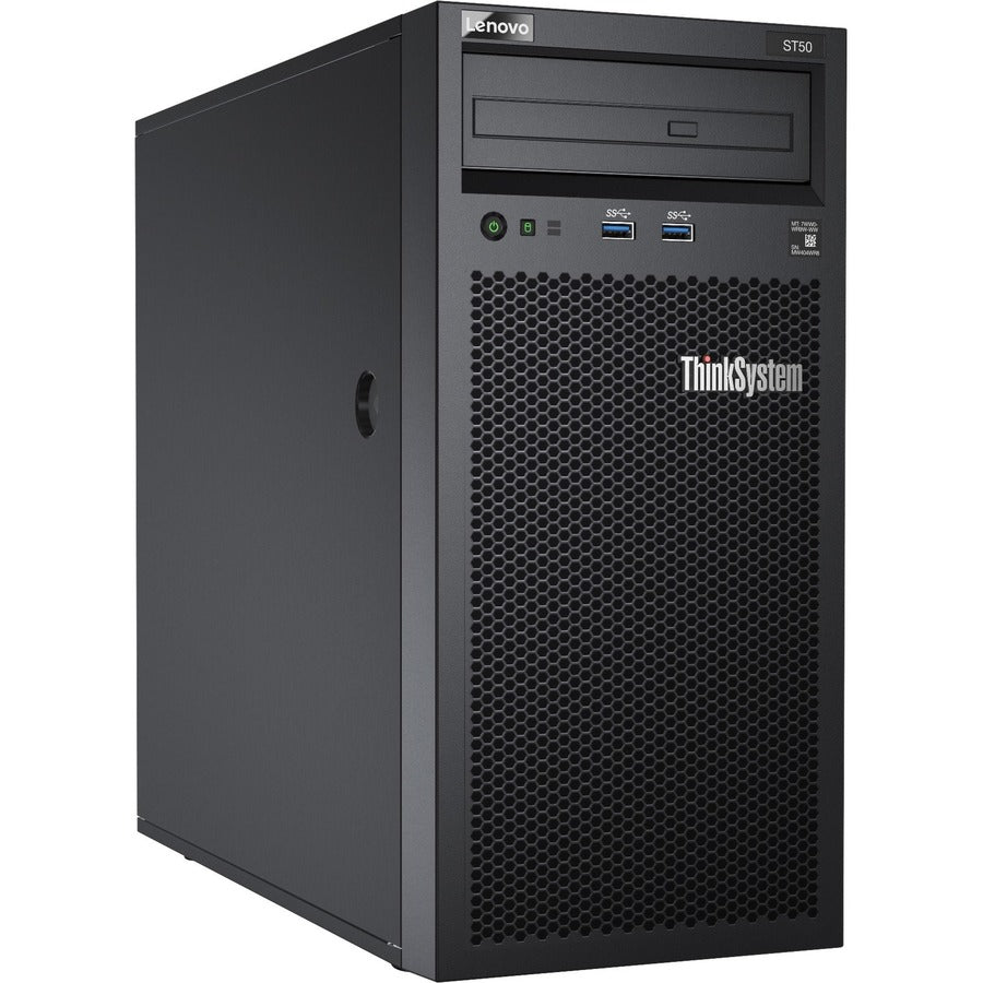 Lenovo ThinkSystem ST50 7Y49A01CNA 4U Tower Server - 1 x Intel Xeon E-2144G 3.60 GHz - 8 GB RAM - Serial ATA/600 Controller 7Y49A01CNA