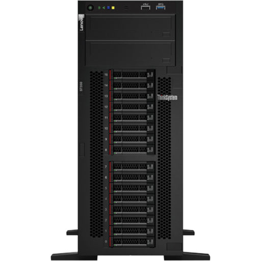 Lenovo ThinkSystem ST550 7X10A0BKNA 4U Tower Server - 1 x Intel Xeon Silver 4208 2.10 GHz - 16 GB RAM - 12Gb/s SAS, Serial ATA/600 Controller 7X10A0BKNA