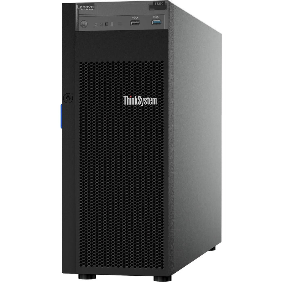 Lenovo ThinkSystem ST250 7Y46A00TNA 4U Tower Server - 1 x Intel Xeon E-2124 3.30 GHz - 8 GB RAM - Serial ATA/600 Controller 7Y46A00TNA