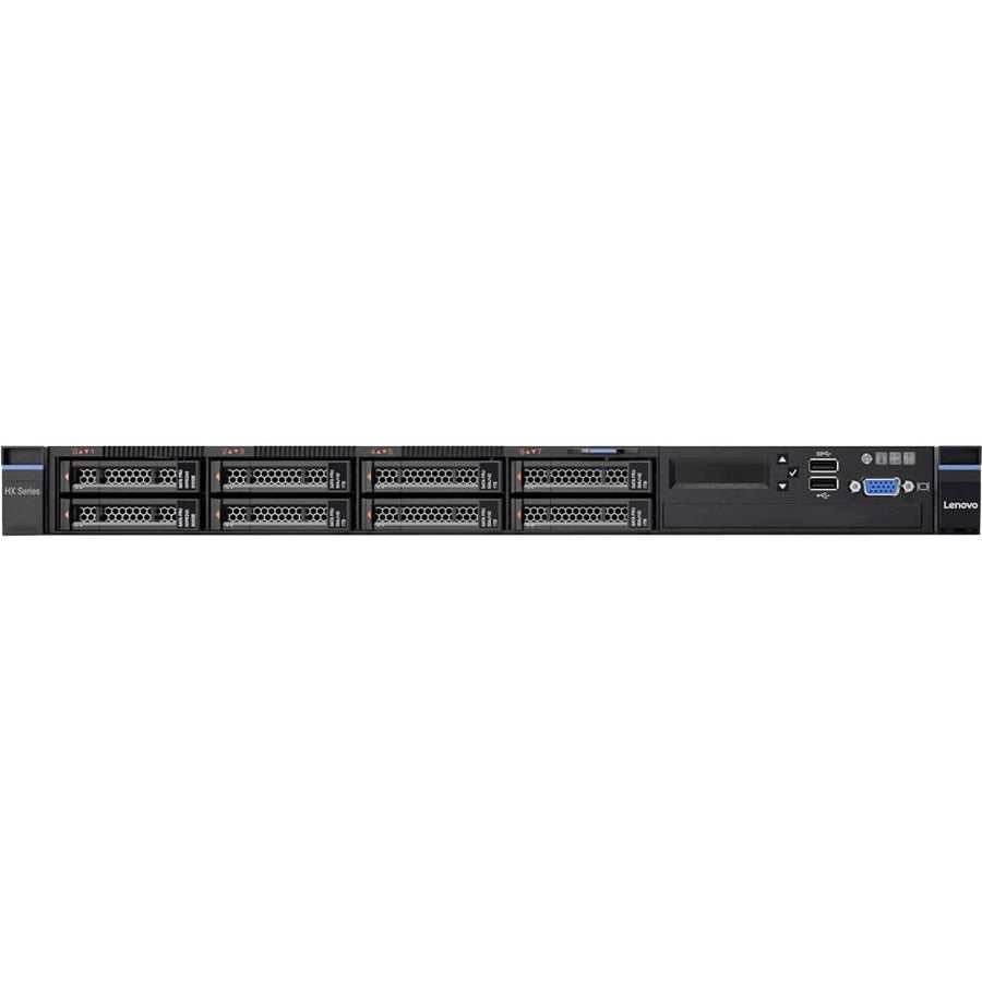 Lenovo Converged HX2310-E 8693ECU 1U Rack-mountable Server - 2 x Intel Xeon E5-2609 v4 1.70 GHz - 128 GB RAM - 6 TB HDD - (6 x 1TB) HDD Configuration - 480 GB SSD - (1 x 480GB) SSD Configuration - 12Gb/s SAS, Serial ATA/600 Controller 8693ECU