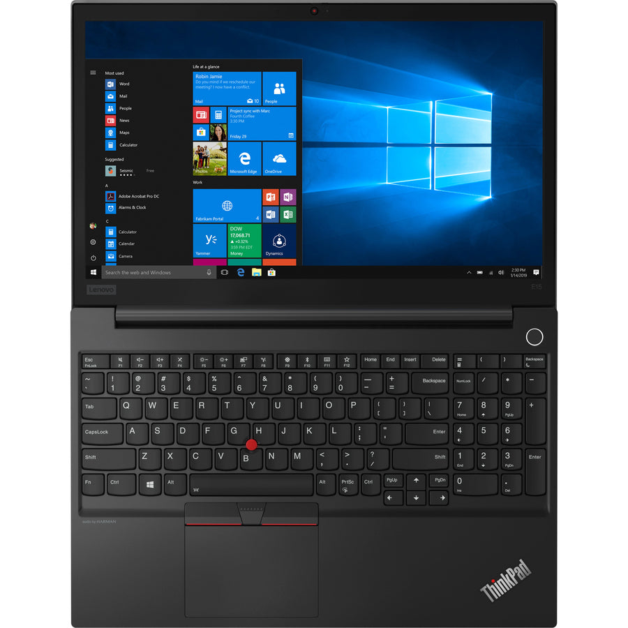 Ordinateur portable Lenovo ThinkPad E15 20RD002SCA 15,6" - 1920 x 1080 - Intel Core i5 10e génération i5-10210U Quad-core (4 cœurs) 1,60 GHz - 8 Go de RAM totale - SSD 256 Go - Noir brillant 20RD002SCA