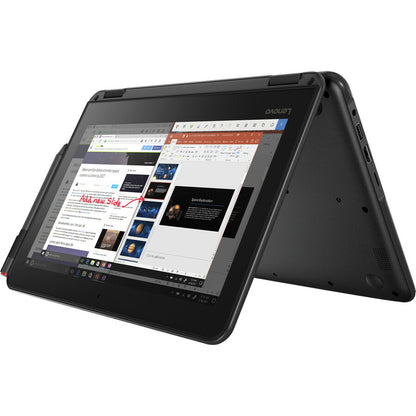 Lenovo 300e Winbook 81FY000SUS Ordinateur portable convertible 2 en 1 à écran tactile 11,6" - 1366 x 768 - Intel Celeron N3450 Quad-core (4 cœurs) 1,10 GHz - 4 Go de RAM totale - 64 Go de mémoire flash 81FY000SUS