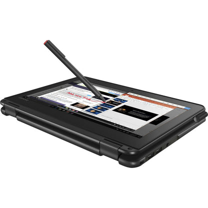 Lenovo 300e Winbook 81FY000SUS Ordinateur portable convertible 2 en 1 à écran tactile 11,6" - 1366 x 768 - Intel Celeron N3450 Quad-core (4 cœurs) 1,10 GHz - 4 Go de RAM totale - 64 Go de mémoire flash 81FY000SUS