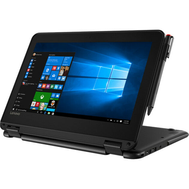 Lenovo 300e Winbook 81FY000SUS Ordinateur portable convertible 2 en 1 à écran tactile 11,6" - 1366 x 768 - Intel Celeron N3450 Quad-core (4 cœurs) 1,10 GHz - 4 Go de RAM totale - 64 Go de mémoire flash 81FY000SUS