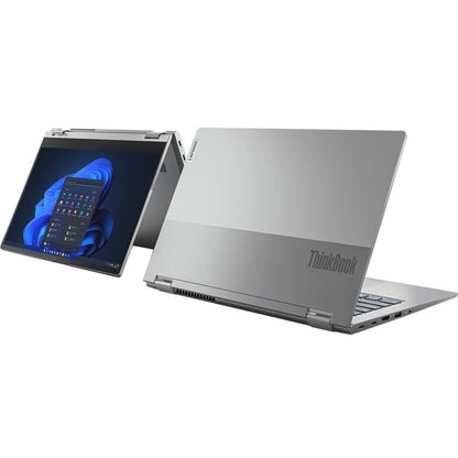 Lenovo ThinkBook 14s Yoga G2 IAP 21DM003PCA 14" Touchscreen Notebook - Full HD - 1920 x 1080 - Intel Core i7 12th Gen i7-1255U Deca-core (10 Core) - 16 GB Total RAM - 8 GB On-board Memory - 512 GB SSD - Mineral Gray 21DM003PCA