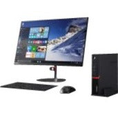 Ordinateur de bureau Lenovo ThinkCentre M75q Gen 2 11JJ000SUS - AMD Ryzen 3 4350GE Quad-core (4 cœurs) 3,50 GHz - 4 Go de RAM DDR4 SDRAM - Disque dur 1 To - Minuscule - Noir corbeau 11JJ000SUS