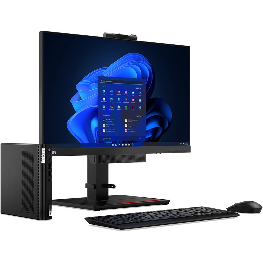 Ordinateur de bureau Lenovo ThinkCentre M90q Gen 3 11U5000WUS - Intel Core i5 12e génération i5-12500 3 GHz - 8 Go de RAM - SSD M.2 PCI Express NVMe 128 Go 11U5000WUS