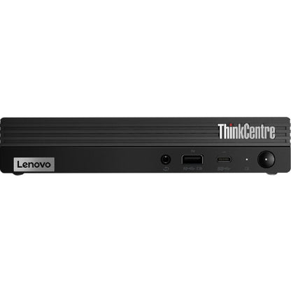 Ordinateur de bureau Lenovo ThinkCentre M80q Gen 3 11U1000NUS - Intel Core i5 12e génération i5-12500T Hexa-core (6 cœurs) 2 GHz - 8 Go de RAM DDR5 SDRAM - SSD M.2 PCI Express 256 Go - Minuscule - Noir corbeau 11U1000NUS