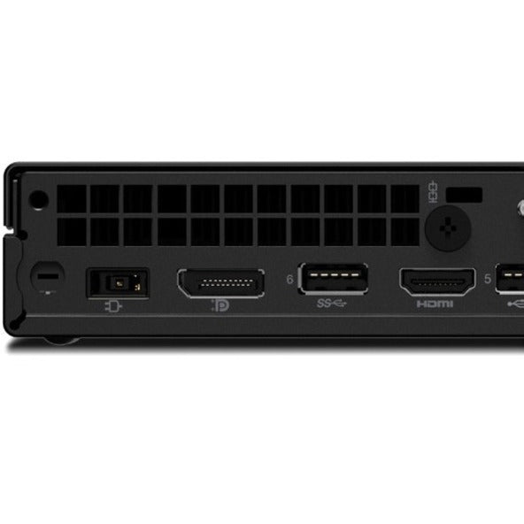 Ordinateur de bureau Lenovo ThinkCentre M60e 11LV008TUS - Intel Core i3 10e génération i3-1005G1 Dual-core (2 cœurs) 1,20 GHz - 8 Go de RAM DDR4 SDRAM - 256 Go de SSD M.2 PCI Express NVMe 3.0 x4 - Minuscule - Noir 11LV008TUS