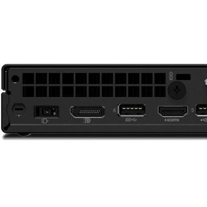 Ordinateur de bureau Lenovo ThinkCentre M60e 11LV008TUS - Intel Core i3 10e génération i3-1005G1 Dual-core (2 cœurs) 1,20 GHz - 8 Go de RAM DDR4 SDRAM - 256 Go de SSD M.2 PCI Express NVMe 3.0 x4 - Minuscule - Noir 11LV008TUS