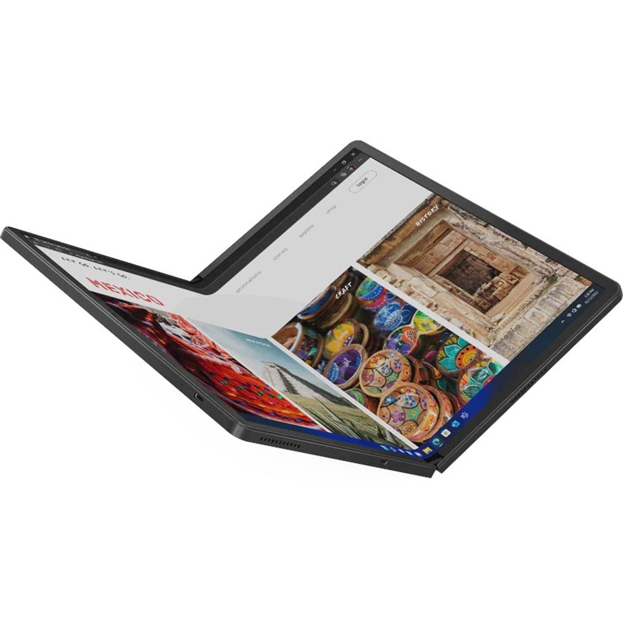 Tablette Lenovo ThinkPad X1 Fold - 16,3" QSXGA - Core i7 12e génération i7-1250U Deca-core (10 cœurs) 1,10 GHz - 16 Go RAM - 512 Go SSD - Windows 11 Pro 64 bits - Performance Noir 21ES000KUS