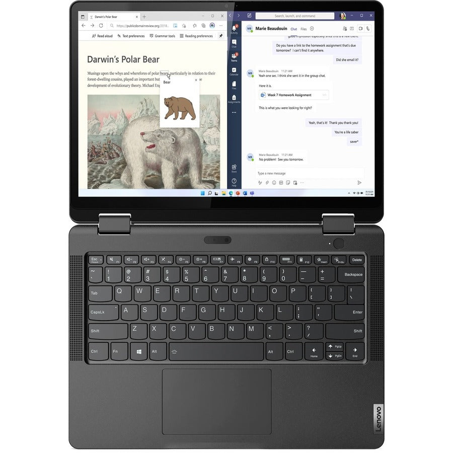 Ordinateur portable Lenovo 13w Yoga 82S1000NUS avec écran tactile 13,3" - WUXGA - 1920 x 1200 - AMD Ryzen 5 5625U 2,30 GHz - 8 Go de RAM totale - SSD 256 Go 82S1000NUS