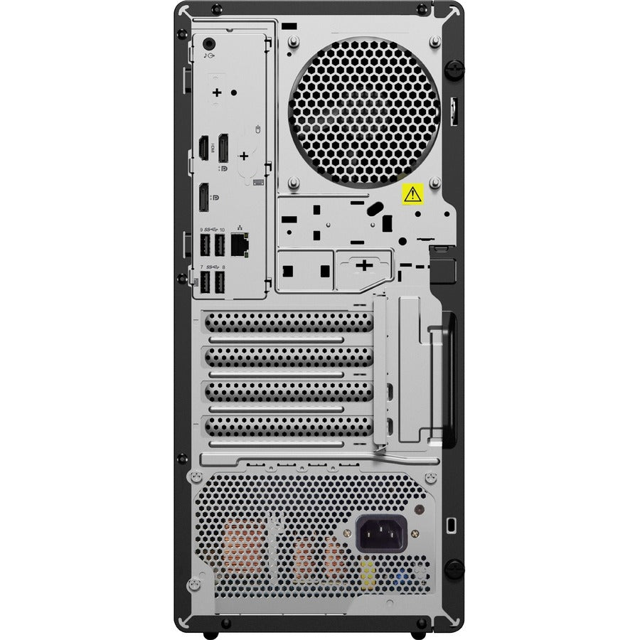 Ordinateur de bureau Lenovo ThinkCentre M90t Gen 3 11TN003TUS - Intel Core i5 12e génération i5-12500 Hexa-core (6 cœurs) 3 GHz - 16 Go RAM DDR5 SDRAM - 512 Go SSD M.2 PCI Express NVMe 4.0 x4 - Tour - Noir 11TN003TUS