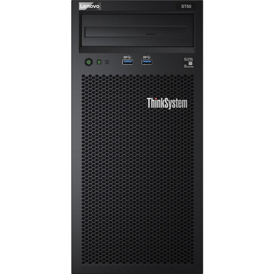 Lenovo ThinkSystem ST50 7Y48A03HNA 4U Tower Server - 1 x Intel Xeon E-2224G 3.50 GHz - 8 GB RAM - 2 TB HDD - (2 x 1TB) HDD Configuration - Serial ATA/600 Controller 7Y48A03HNA