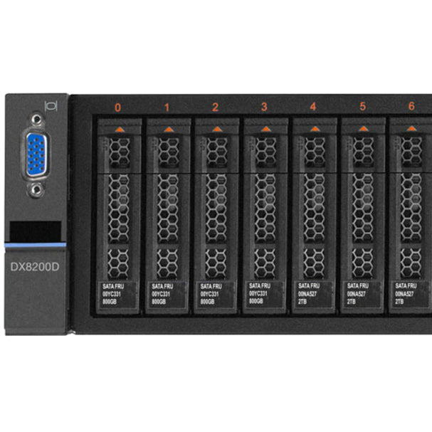 Système de stockage SAN/NAS Lenovo DX8200D (licence logicielle 16 To avec 4 ans de garantie et de service) 5135L3U