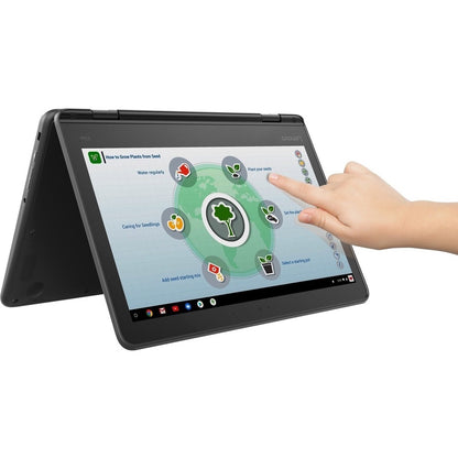 Lenovo 300e Chromebook 2e génération 81MB0082US Chromebook à écran tactile 11,6" - HD - 1366 x 768 - Intel Celeron N4020 Dual-core (2 cœurs) 1,10 GHz - 4 Go de RAM totale - 32 Go de mémoire flash - Noir 81MB0082US