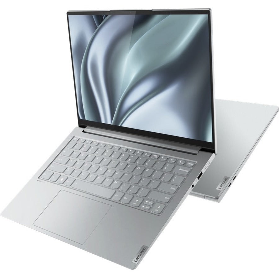 Ordinateur portable Lenovo IdeaPad 82SX0006CC 14" à écran tactile - 2,8K - 2880 x 1800 - Intel Core i7 12e génération i7-1260P Dodeca-core (12 cœurs) 2,10 GHz - 16 Go de RAM totale - 16 Go de mémoire embarquée - 512 Go de SSD - Gris nuage 82SX0006CC