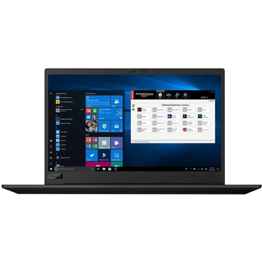 Station de travail mobile Lenovo ThinkPad P1 Gen 3 20TH0037US 15,6" - 4K UHD - 3840 x 2160 - Intel Core i7 10e génération i7-10750H Hexa-core (6 cœurs) 2,60 GHz - 32 Go de RAM totale - 1 To SSD - Noir minuit 20TH0037US