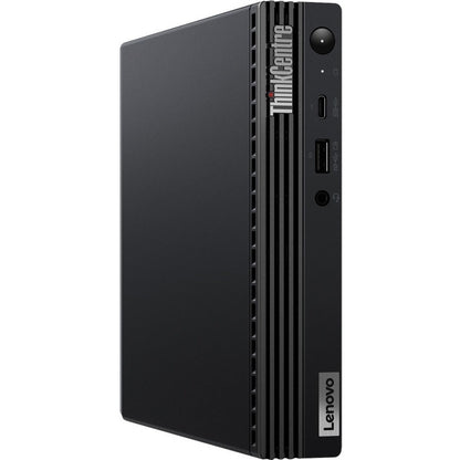 Ordinateur de bureau Lenovo ThinkCentre M70q 11DT00FSCA - Intel Core i3 10e génération i3-10100T Quad-core (4 cœurs) 3 GHz - 8 Go de RAM DDR4 SDRAM - 128 Go NVMe M.2 PCI Express PCI Express NVMe 3.0 x2 SSD - Minuscule - Noir 11DT00FSCA