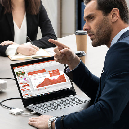 Concentrateur de voyage 3 en 1 Lenovo USB-C, HDMI 4K, VGA, USB 3.0, Plug and Play simple GX90T33021