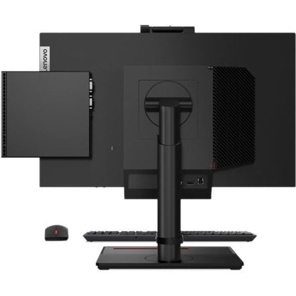 Ordinateur de bureau Lenovo ThinkCentre M70q 11DT00FXUS - Intel Pentium Gold G6400T Dual-core (2 cœurs) - 8 Go de RAM DDR4 SDRAM - 128 Go SSD M.2 PCI Express NVMe 3.0 x2 - Minuscule - Noir 11DT00FXUS