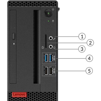Ordinateur de bureau Lenovo ThinkCentre M725s 10VT0018US - AMD Ryzen 7 PRO 2700 3,20 GHz - 16 Go RAM DDR4 SDRAM - 1 To SSD - Petit format - Noir 10VT0018US