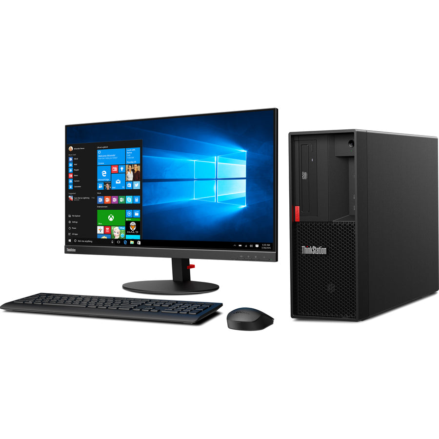 Lenovo ThinkStation P330 30C5000NUS Workstation - 1 x Intel Xeon Quad-core (4 Core) E-2104G 3.20 GHz - 8 GB DDR4 SDRAM RAM - 1 TB HDD - Tower 30C5000NUS