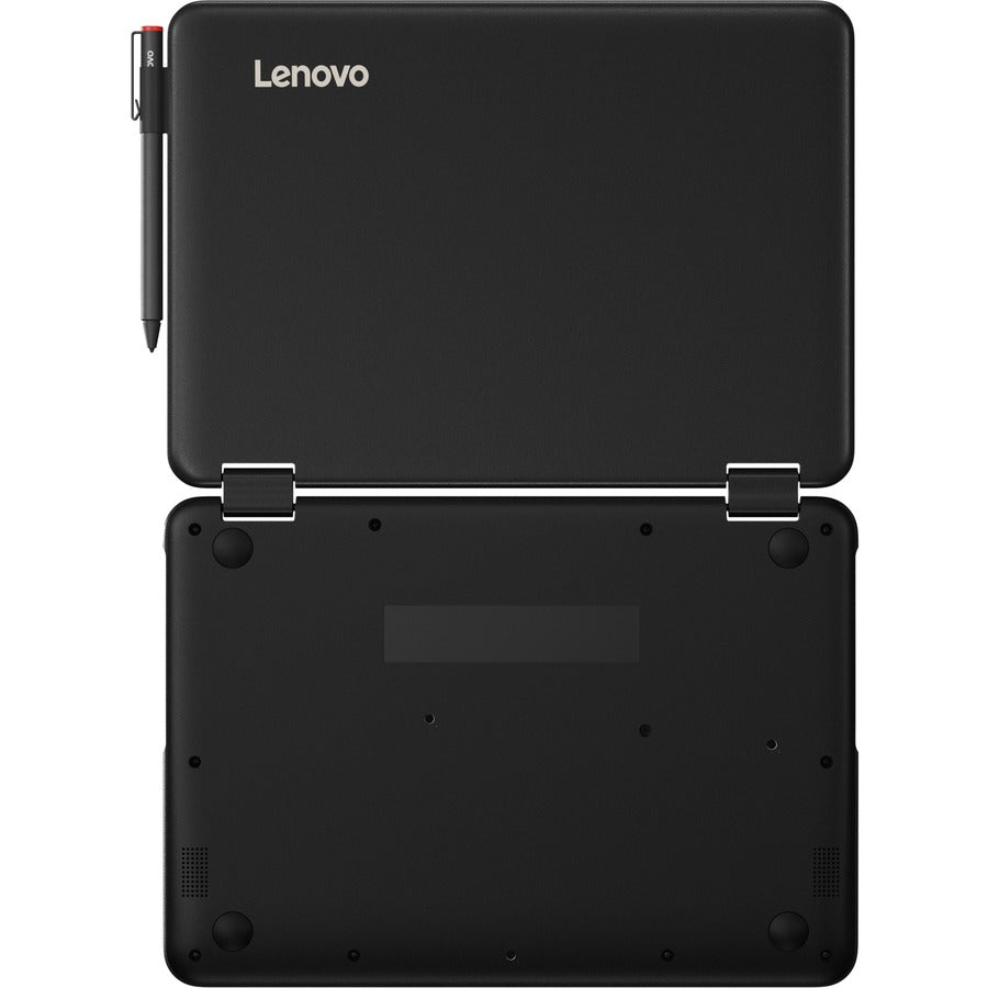 Ordinateur portable Lenovo 300e Winbook 81FY002NUS 11,6" 2 en 1 - 1366 x 768 - Intel Celeron N3450 Quad-core (4 cœurs) 1,10 GHz - 4 Go de RAM totale - 64 Go de mémoire flash - Noir 81FY002NUS
