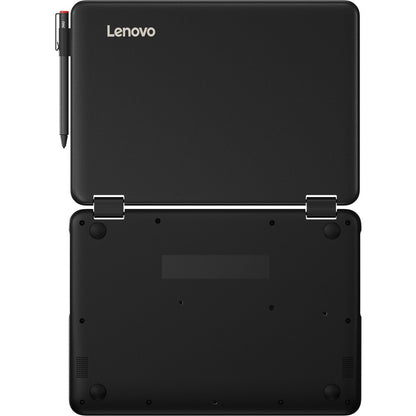 Ordinateur portable Lenovo 300e Winbook 81FY002NUS 11,6" 2 en 1 - 1366 x 768 - Intel Celeron N3450 Quad-core (4 cœurs) 1,10 GHz - 4 Go de RAM totale - 64 Go de mémoire flash - Noir 81FY002NUS