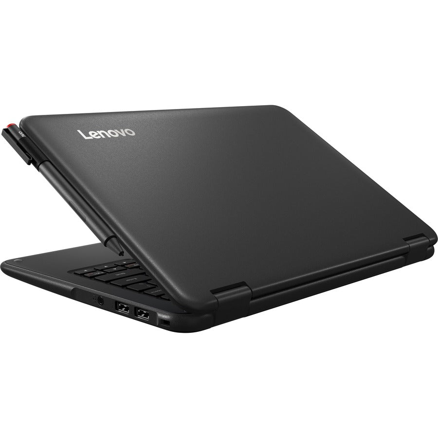 Ordinateur portable Lenovo 300e Winbook 81FY002NUS 11,6" 2 en 1 - 1366 x 768 - Intel Celeron N3450 Quad-core (4 cœurs) 1,10 GHz - 4 Go de RAM totale - 64 Go de mémoire flash - Noir 81FY002NUS