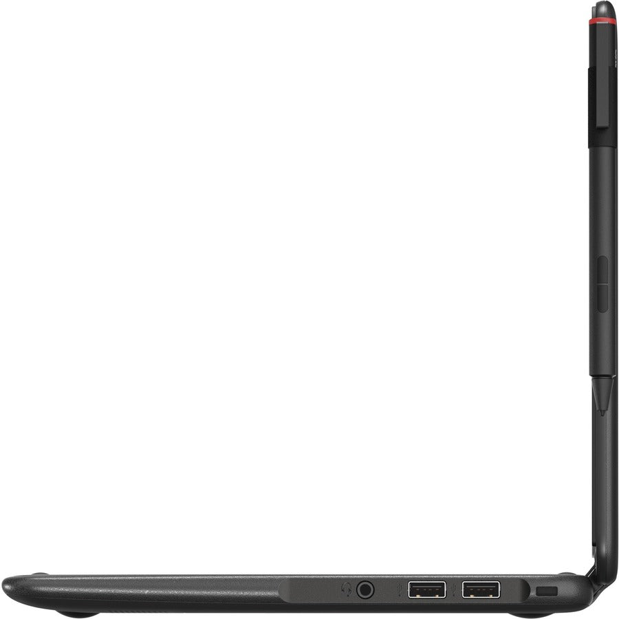 Ordinateur portable Lenovo 300e Winbook 81FY002NUS 11,6" 2 en 1 - 1366 x 768 - Intel Celeron N3450 Quad-core (4 cœurs) 1,10 GHz - 4 Go de RAM totale - 64 Go de mémoire flash - Noir 81FY002NUS