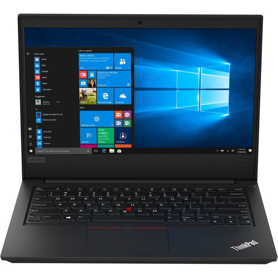 Ordinateur portable Lenovo ThinkPad E490 20N8001EUS 14" - 1366 x 768 - Intel Core i3 8e génération i3-8145U Dual-core (2 cœurs) 2,10 GHz - 8 Go de RAM totale - SSD 128 Go - Noir 20N8001EUS