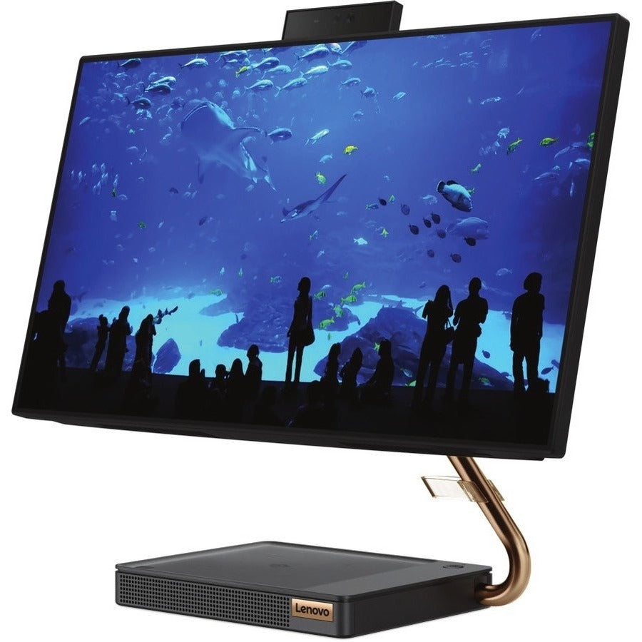 Ordinateur tout-en-un Lenovo IdeaCentre A540-24API F0EM00AHUS - AMD Ryzen 5 PRO 4650GE Hexa-core (6 cœurs) 3,30 GHz - 8 Go RAM DDR4 SDRAM - 256 Go SSD M.2 PCI Express NVMe - 23,8" Full HD 1920 x 1080 - Bureau - Noir industriel F0EM00AHUS