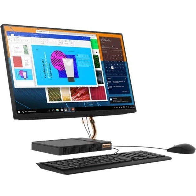 Ordinateur tout-en-un Lenovo IdeaCentre A540-24API F0EM00AHUS - AMD Ryzen 5 PRO 4650GE Hexa-core (6 cœurs) 3,30 GHz - 8 Go RAM DDR4 SDRAM - 256 Go SSD M.2 PCI Express NVMe - 23,8" Full HD 1920 x 1080 - Bureau - Noir industriel F0EM00AHUS